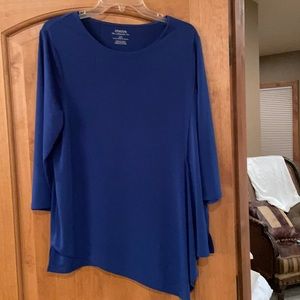 Chico’s ultimate tee royal blue size 2 (large)